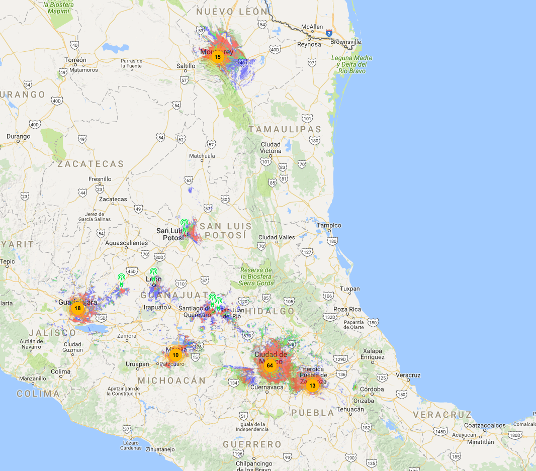 ¡11 ciudades mexicanas ya tienen la cobertura de la red @SIGFOX ! #LPWAN #IOT