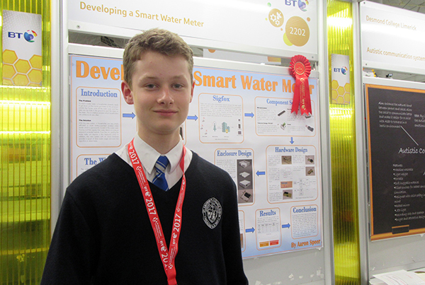 Jovencísimo científico ganó un @BTYSTE por su proyecto de medición de agua @sigfox
