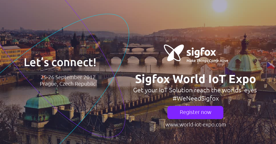 ¡Conectémonos! En setiembre llega el @Sigfox World Iot Expo Praga 2017