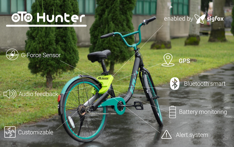 @Sigfox: @Fox-Tech lanza OTO Hunter, una solución total de bloqueo inteligente de baja potencia para el mercado de bicicletas compartidas.