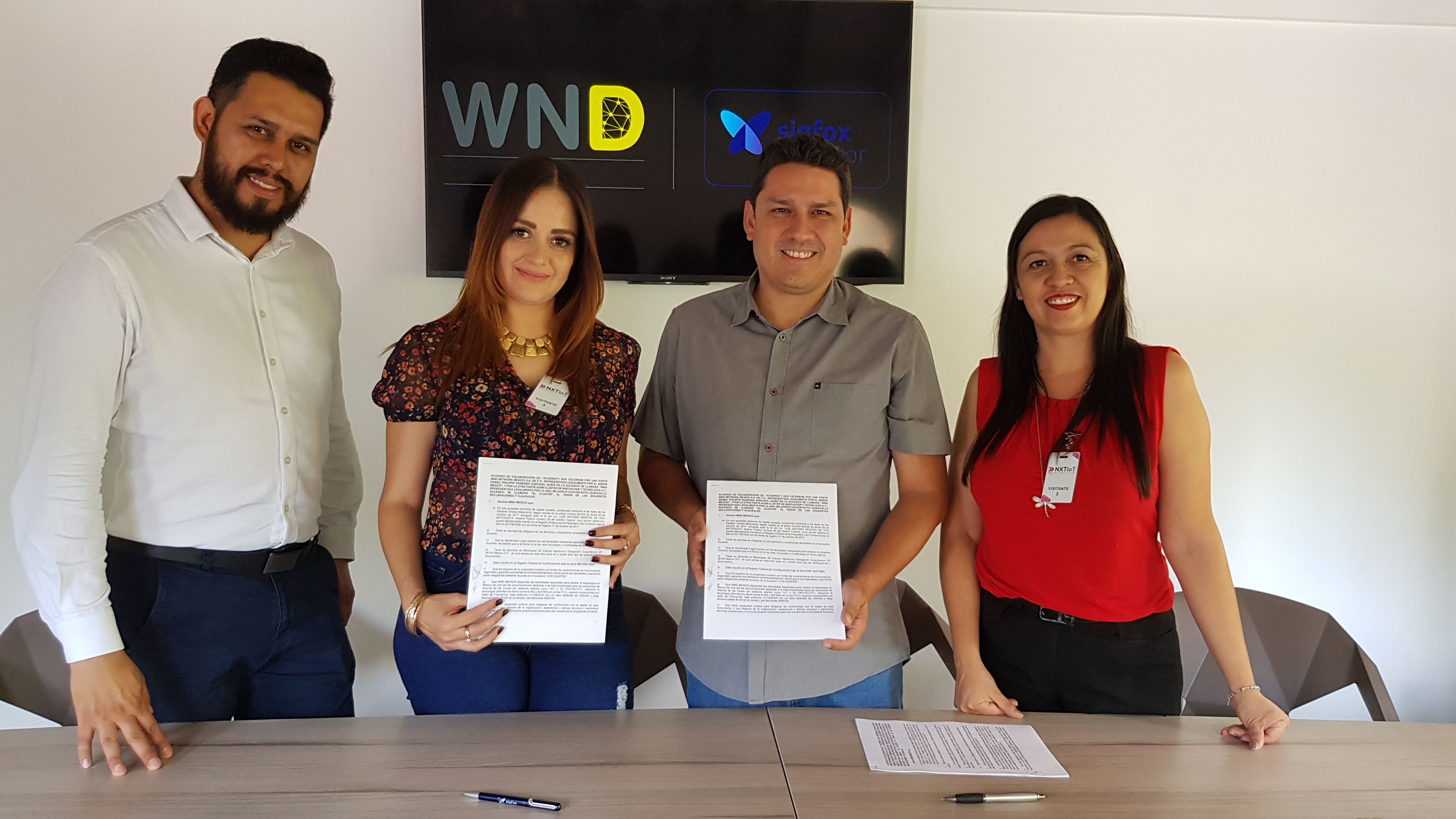 ¡@WND México firma convenio con el Cluster de innovación y tecnología de Durango!