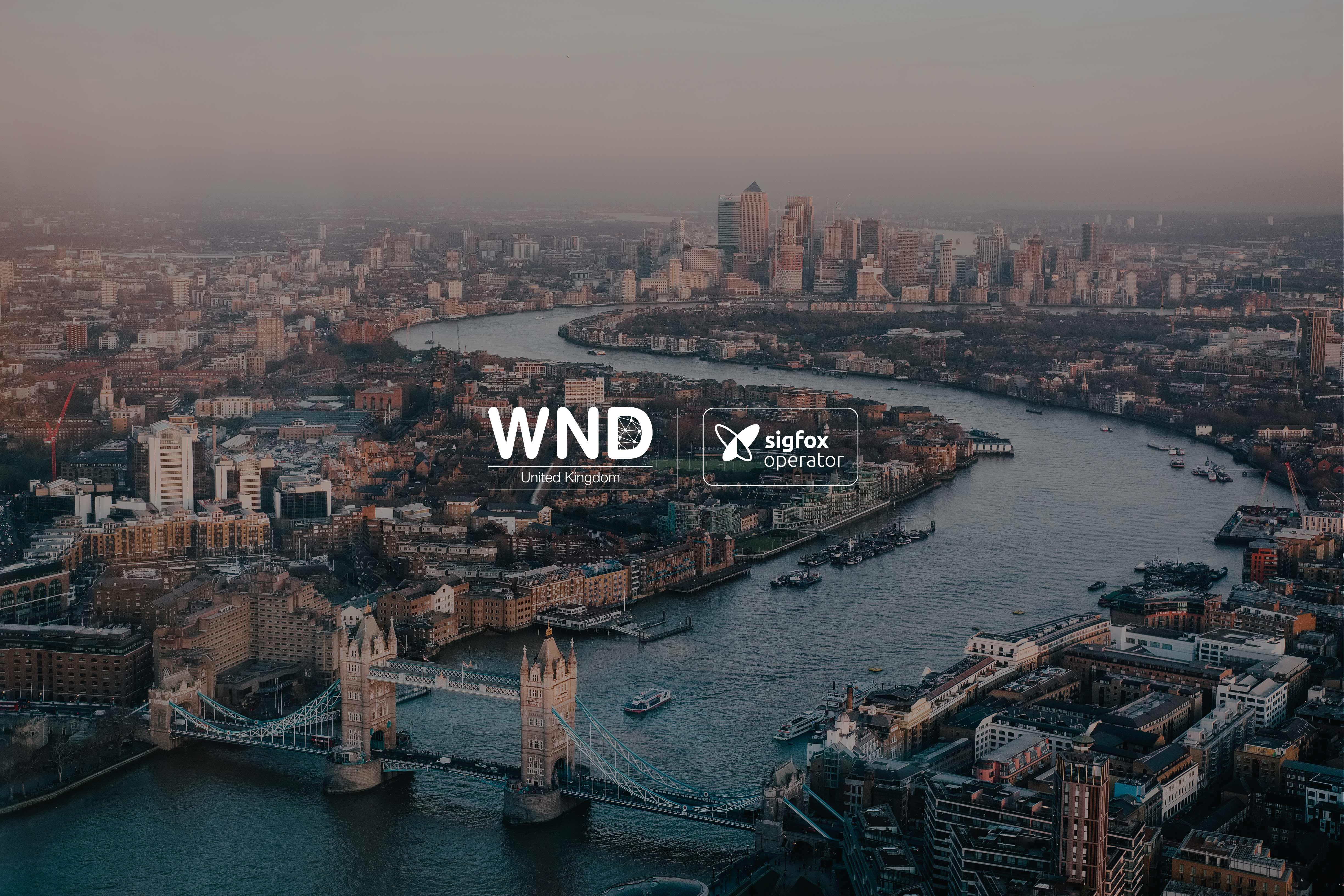 WNDUK, Sigfox network operator for the UK  announces 1,000 base station installs covering more than 50 million people