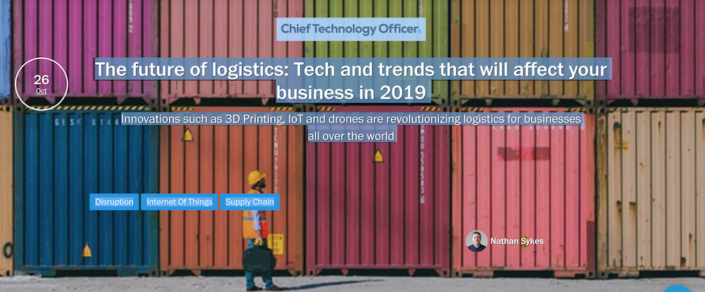 @Sigfox: El futuro de la logística: tecnología y tendencias que afectarán su negocio en 2019