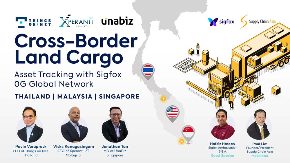 Tres operadores de Sigfox impulsarán la resiliencia de la cadena de suministro en Singapur, Malasia y Tailandia